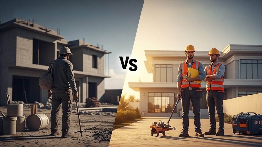مقاول فرد وشركة مقاولات Individual Contractor vs. Contracting Company