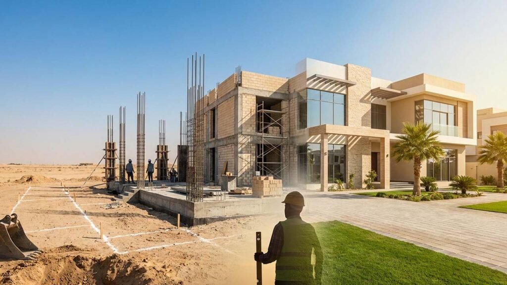 Villa Construction Stages