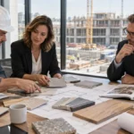 Construction procurement methods meeting with contractor and client
