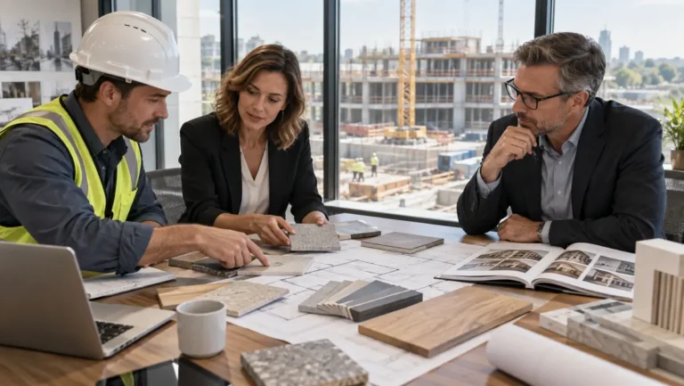 Construction procurement methods meeting with contractor and client